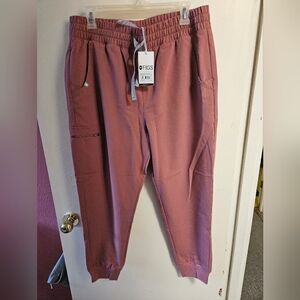 Figs Zamora Mauve High Waisted in Large Petite NWT